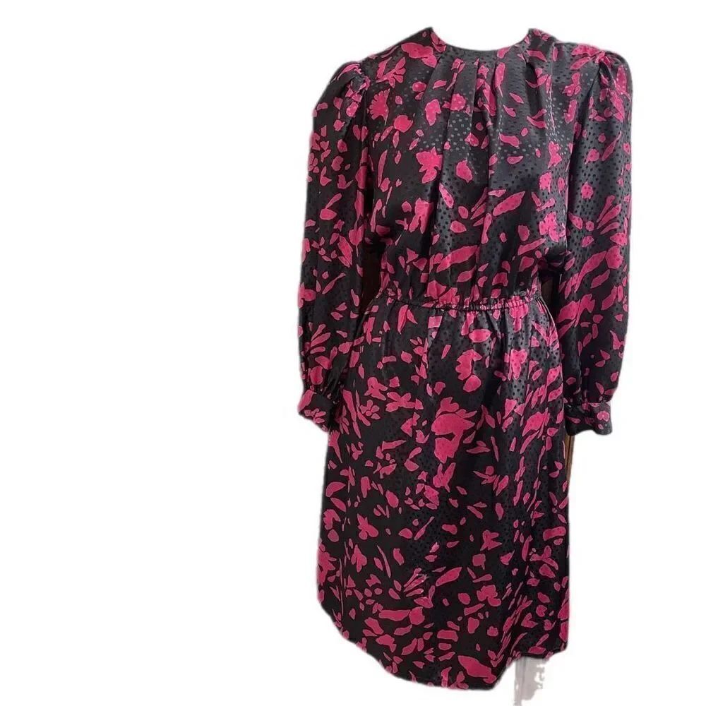 Hal Ferman VTG Purple Black Dress Size 16 Union Made